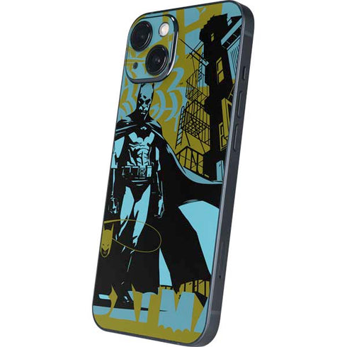 DC Comics Batman Poster Abstract iPhone 14 Plus Skin